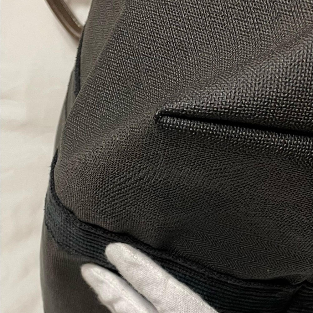 Dunhill Authentic Vintage Brown and Black Canvas Travel Bag - Picture 4 of 16